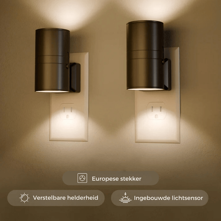 Plug-In LED Wall Night Light with Sensor