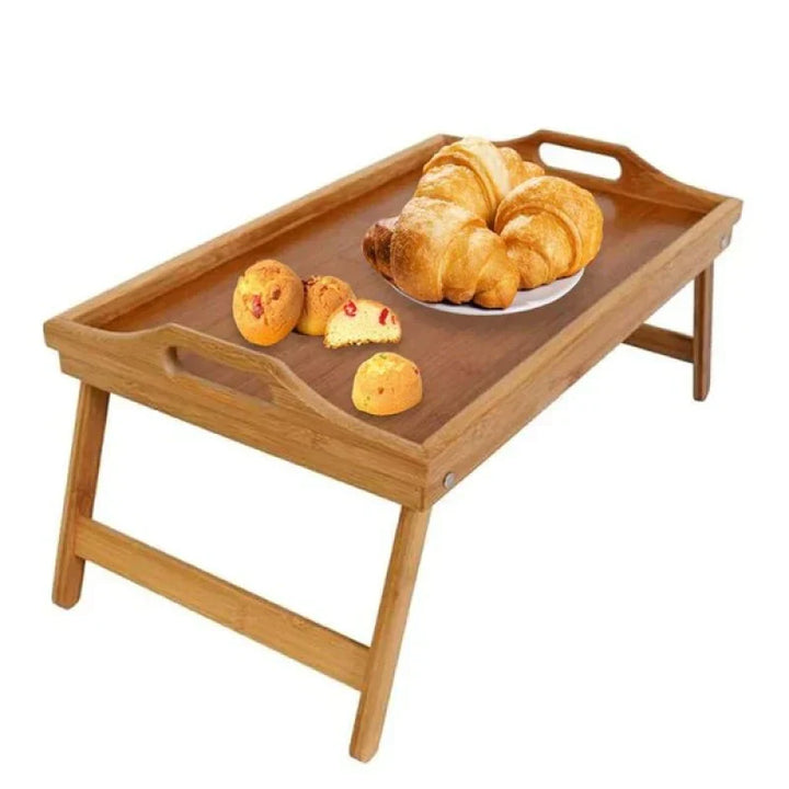 Bamboo Breakfast Bed Tray Table Kalsten