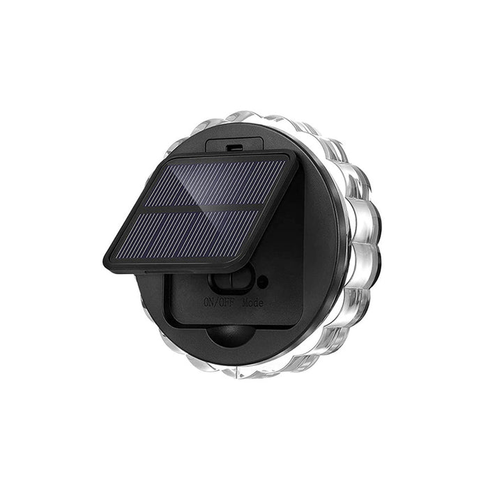 Round 9 LED Solar Petal Wall Light 3 Mode with Remote Outdoor Wall Sconce Lamp Waterproof Wall Mount Lighting | Kalsten