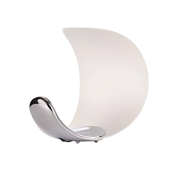Curl Polished Silver Chrome LED Table Lamp - Touch Control | Kalsten