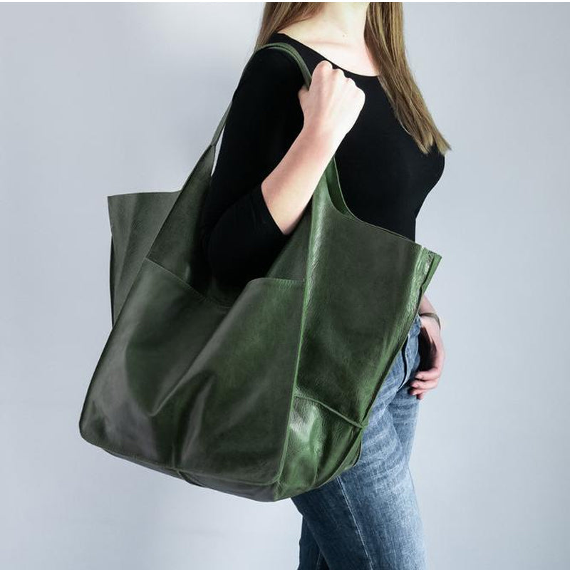 Kalsten | Oversized leather weekend handbags for women