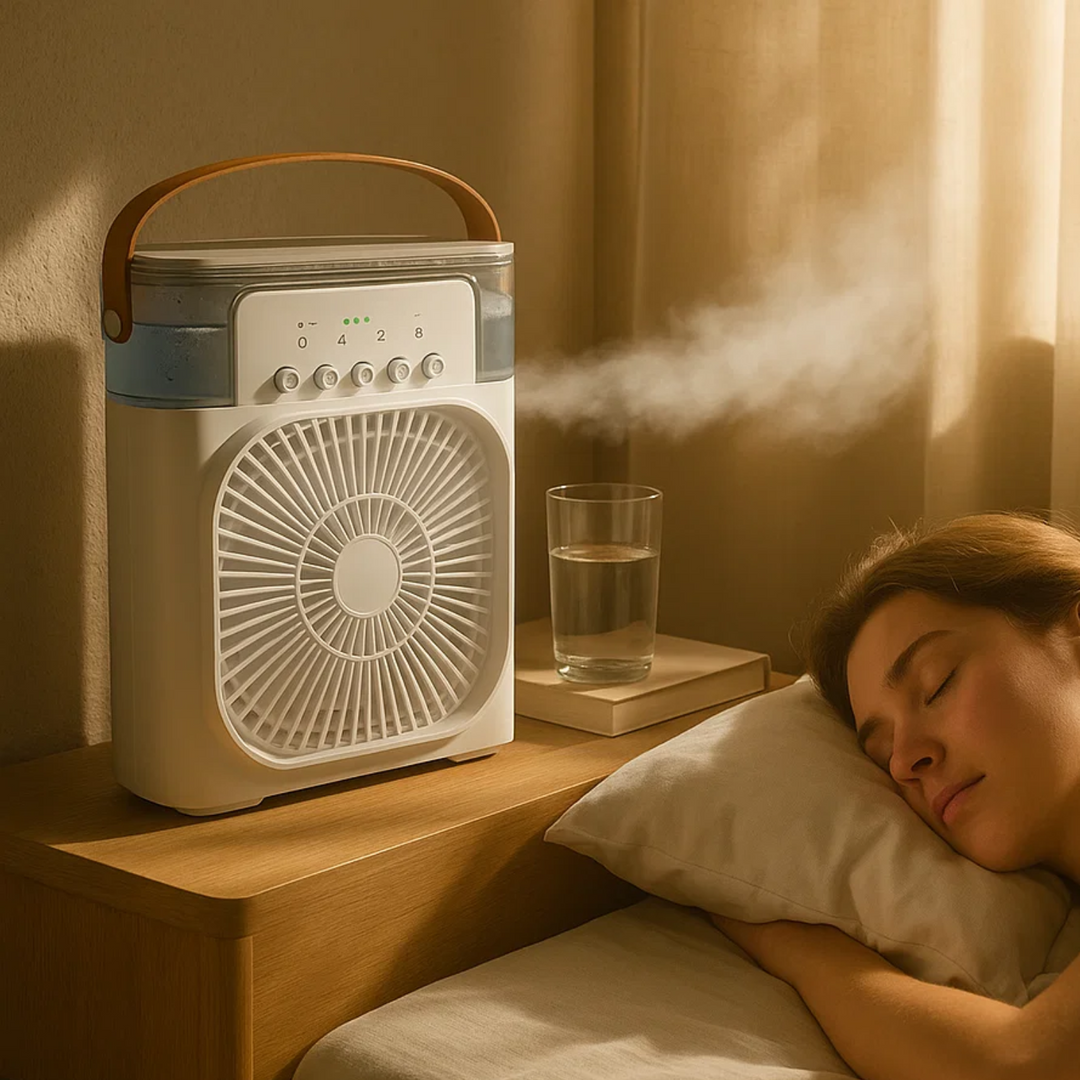 3-in-1 Air Cooler Humidifier | Portable, Adjustable Fan Speeds & Ideal for Bedrooms, Offices & Small Spaces | Kalsten