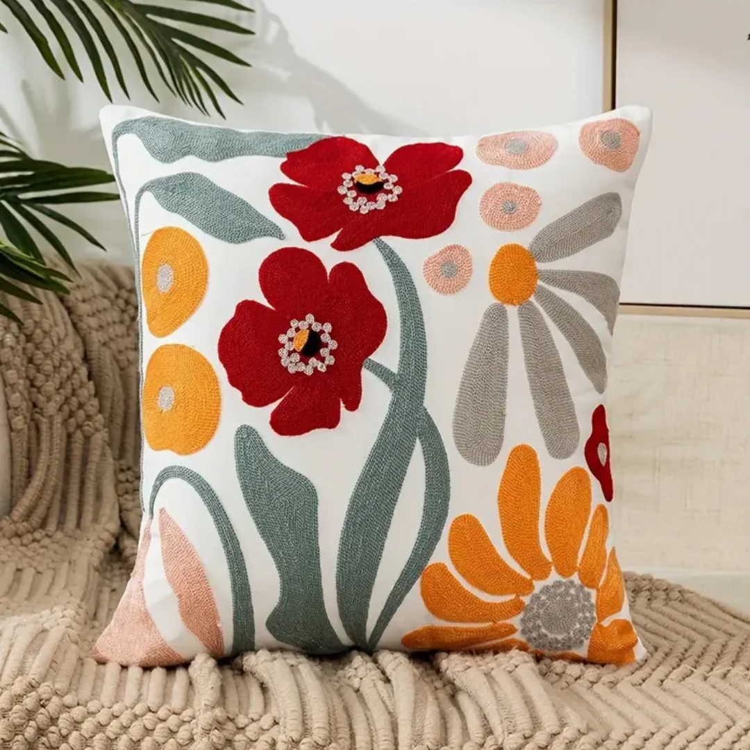 Decorative Cushion FloraSoft – Decorative Flower Cushion with Removable Cover | Kalsten