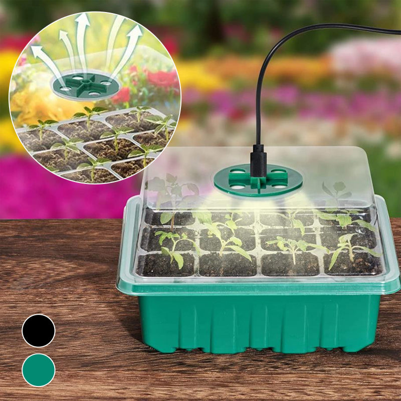 Seed Starter Trays with Grow Light, 5 sets | Kalsten