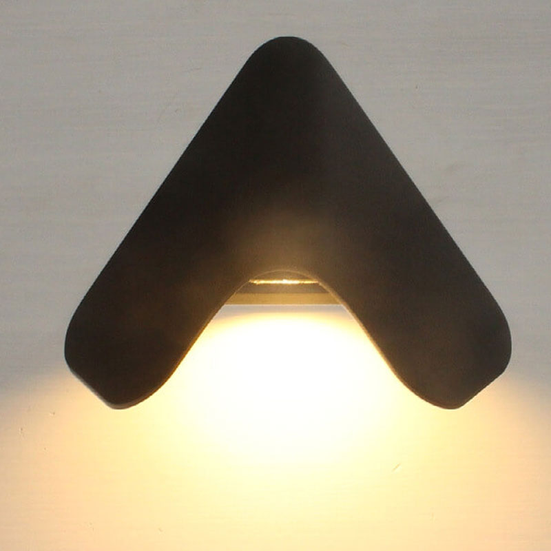 Modern Creative Triangle Aluminum LED Outdoor Waterproof Wall Sconce Lamp | Kalsten