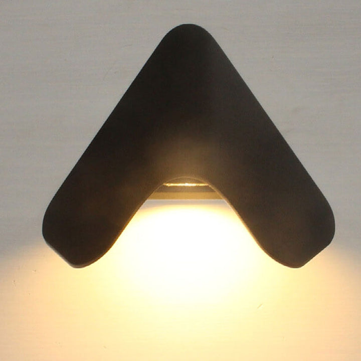 Modern Creative Triangle Aluminum LED Outdoor Waterproof Wall Sconce Lamp | Kalsten