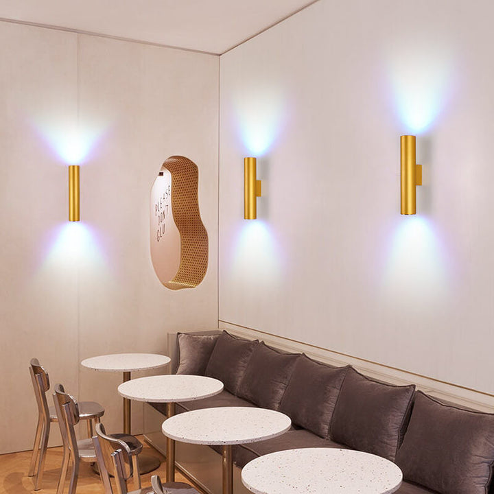 Aluminum Cylinder Wall Lamp – 2 Light