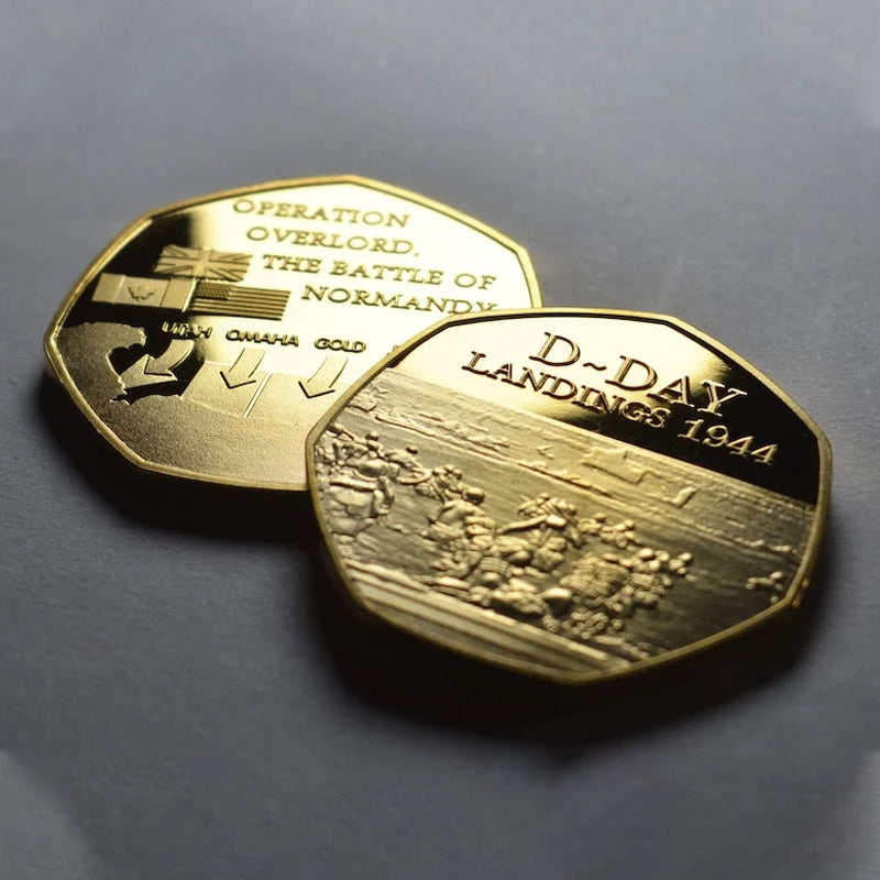 Skanto | D-DAY LANDINGS 1944 24kt Gold Commemorative Coin