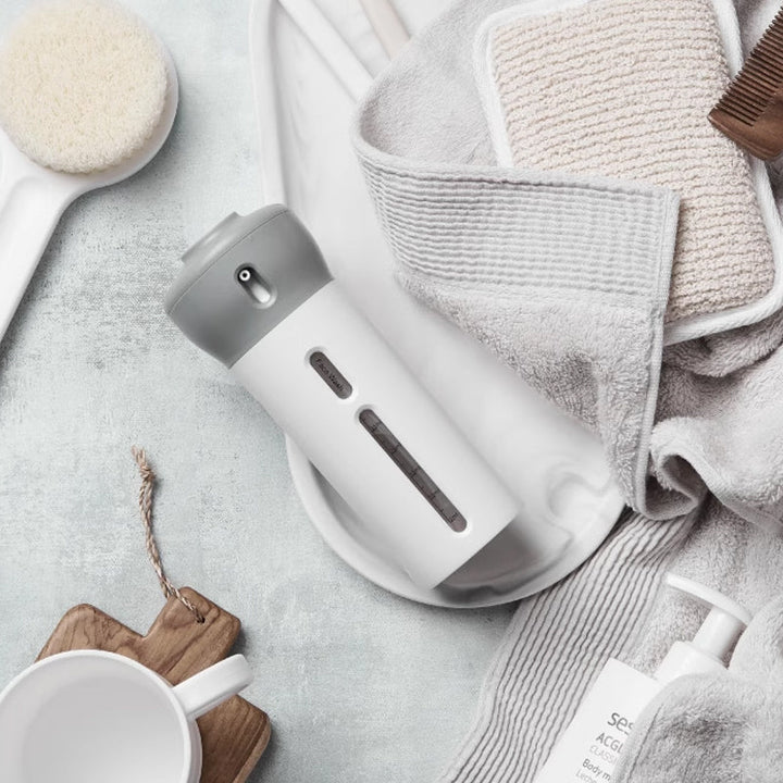 4-in-1 bottle with portable skin care dispenser | Kalsten