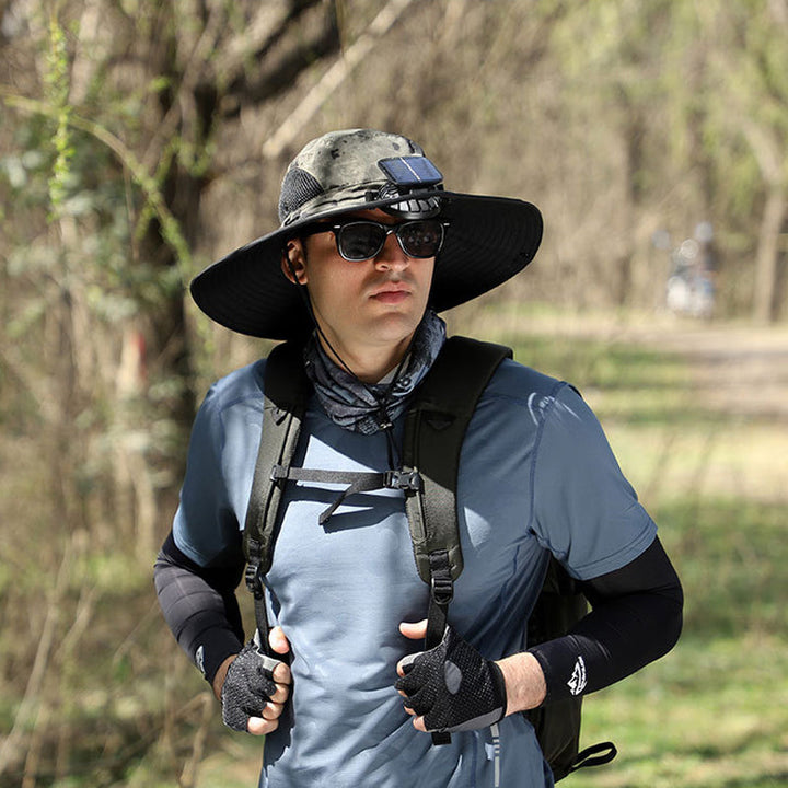 Solar & USB Charging Fan Outdoor Fishing Hat | Kalsten