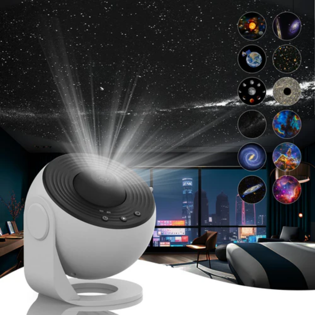 Planetarium Galaxy Projector - 360° rotation for full-room coverage Kalsten