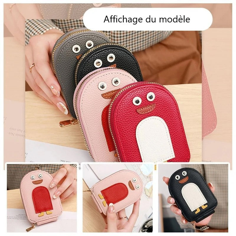 PU wallet for credit card and cute penguins | Kalsten