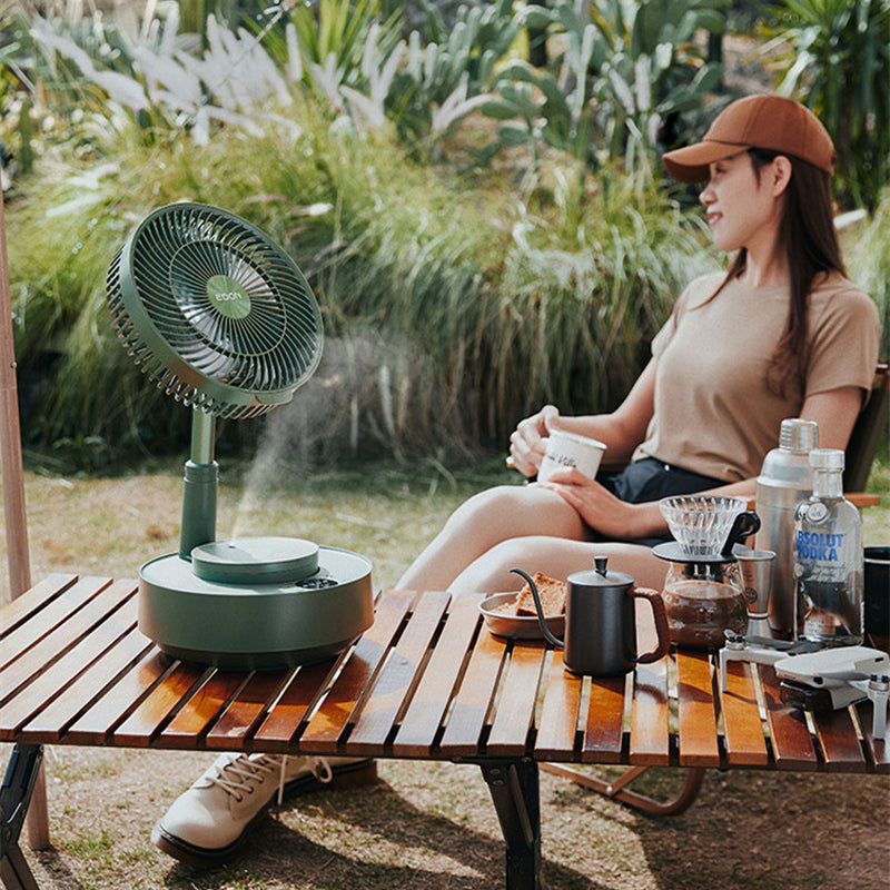 Portable rechargeable telescopic table fan with silent design and height-adjustable | Karnz