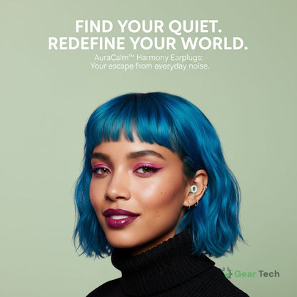 Skanto | AuraCalm™ Harmony | Reusable Noise-Reducing Earplugs for Sleep, Focus & Sound Sensitivity