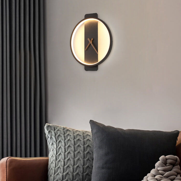 Luxe Clock-shaped LED Wall Lamp for Modern Interior Kalsten