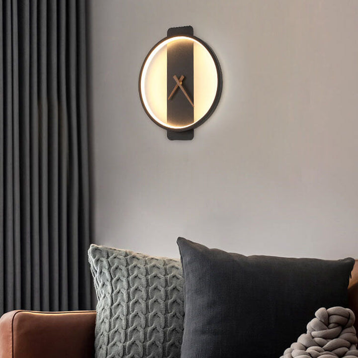 Luxe Clock-shaped LED Wall Lamp for Modern Interior Kalsten