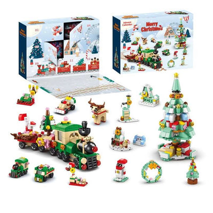 Skanto | Creative Advent Calendar with 12 Building Blocks for Christmas Tree Fun