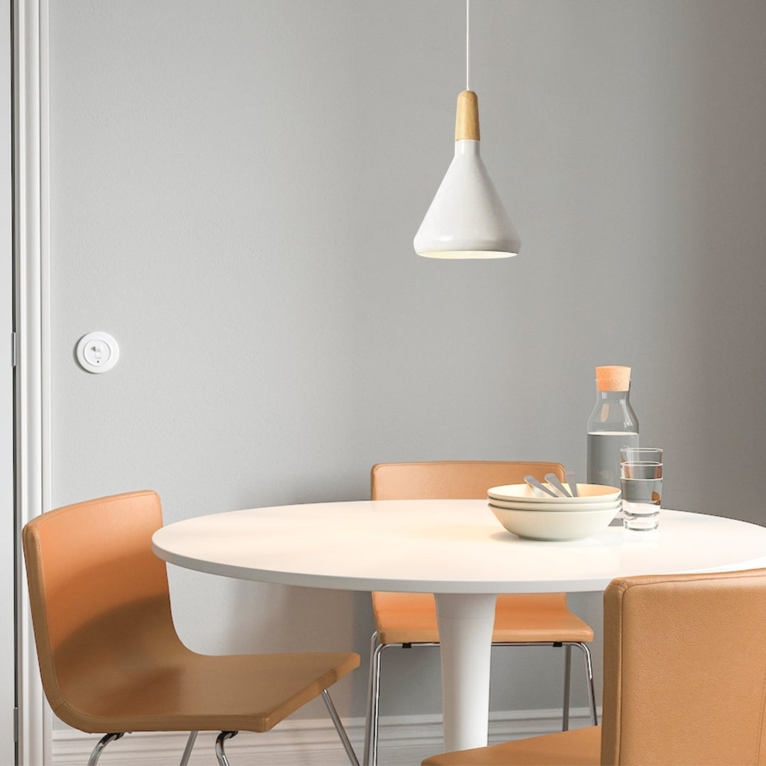 Contemporary Conical Colorful Metal Pendant Lamp | Kalsten