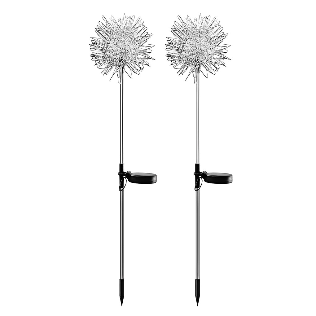 2PCS Aluminum Dandelions Flowers Decor Waterproof LED Solar Lawn Light | Kalsten