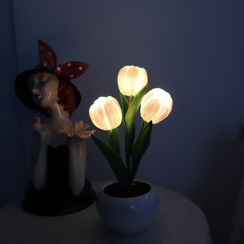LED Tulip Nightstand Lamp Flower Table Lamp | Kalsten
