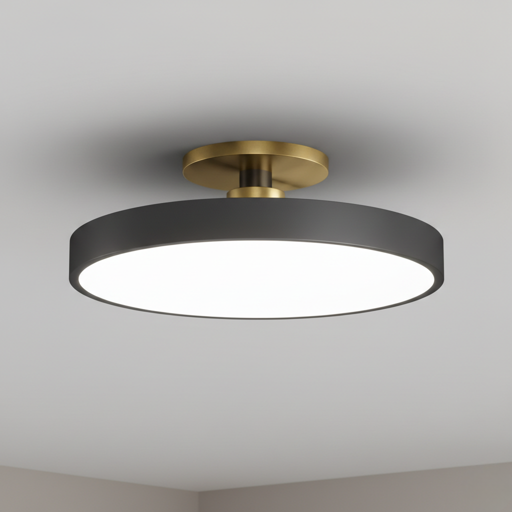 Datum Two-Tone Dimmable LED Flush Mount