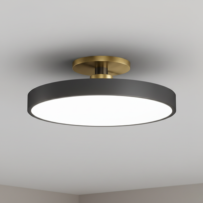 Datum Two-Tone Dimmable LED Flush Mount