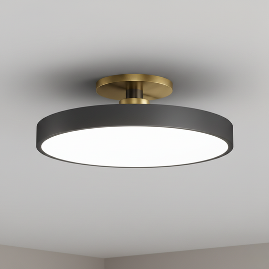 Datum Two-Tone Dimmable LED Flush Mount