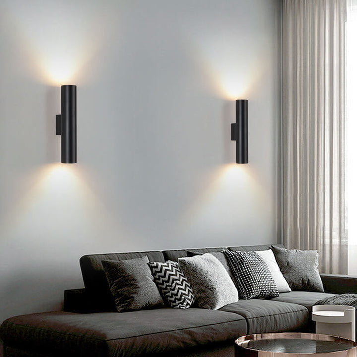 Aluminum Cylinder Wall Lamp – 2 Light