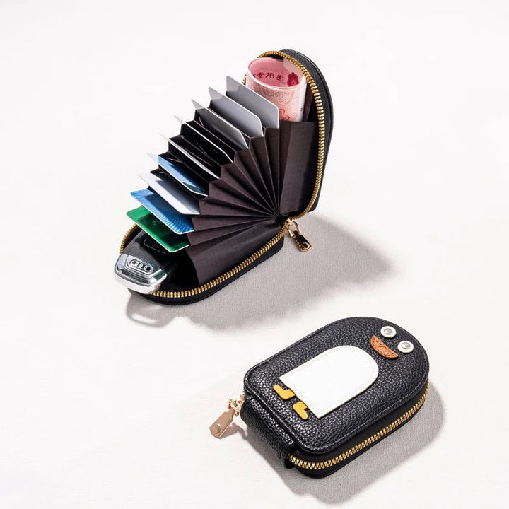 PU wallet for credit card and cute penguins | Kalsten