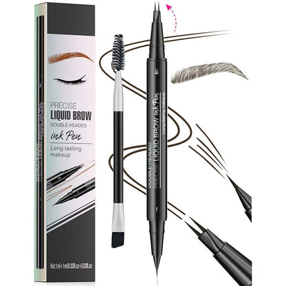 BowLift | 2-in-1 Dual-Ended Eyebrow Pencil with Micro-Fork Tip Applicator and Precise Brush Tip