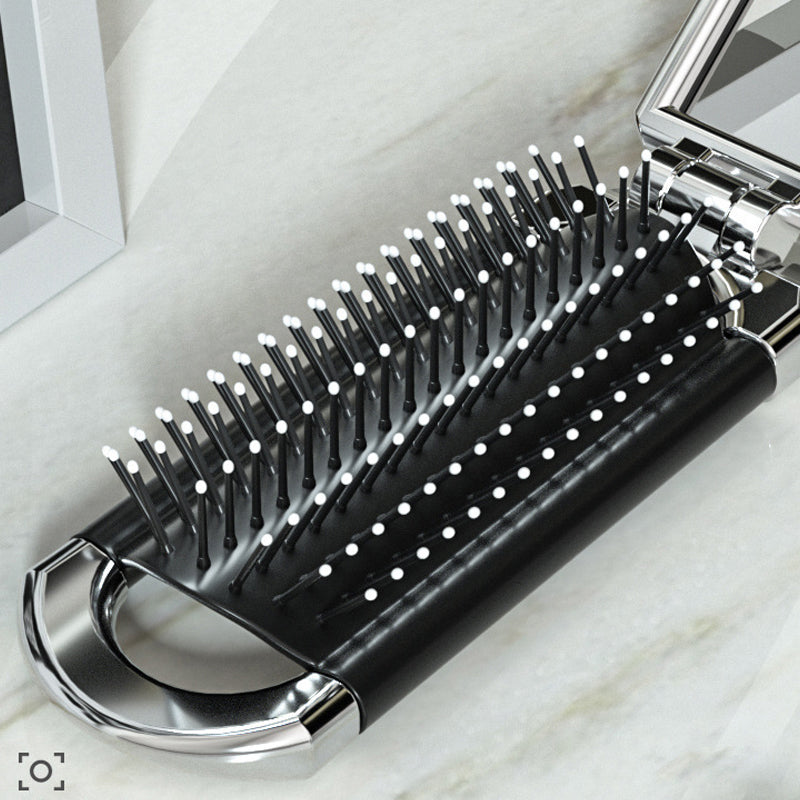Kalsten | MirrorFlex Travel Mirror Hair Brush | Foldable & Compact | Practical Styling on the Go