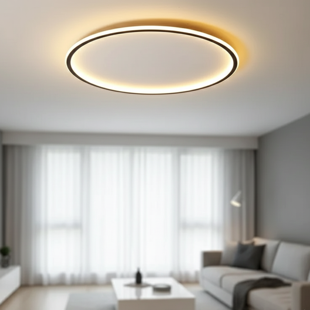 Tondo Minimalist LED Halo Flush Mount