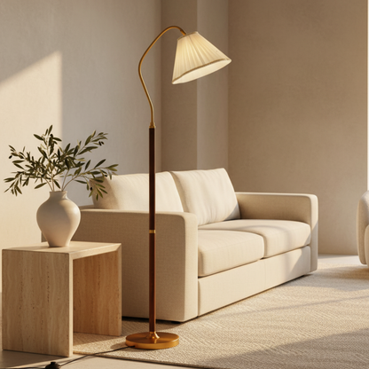 Katsura Vintage Solid Wood Floor Lamp