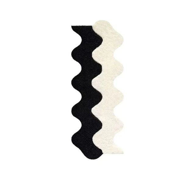 Kalsten | Abstract Color Block Rug made of Cotton-Polyester