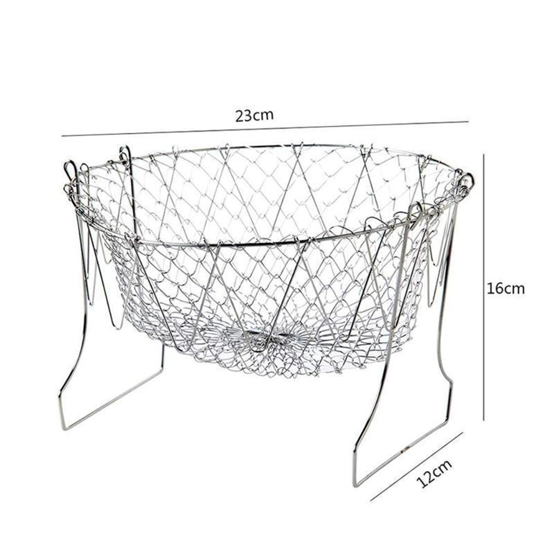 Frying Basket Chef Foldable in Stainless Steel | Kalsten