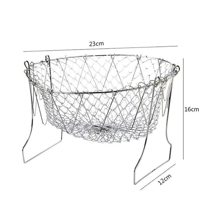 Frying Basket Chef Foldable in Stainless Steel | Kalsten