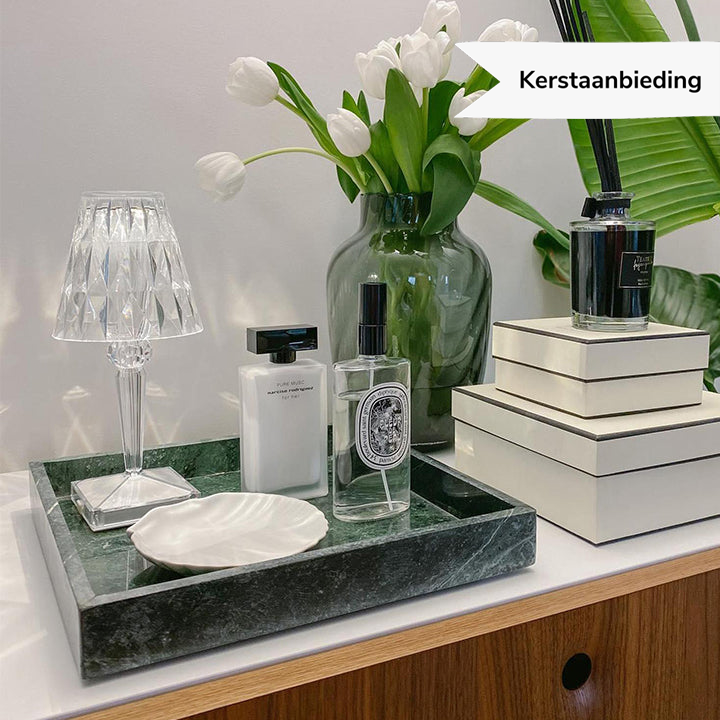 LuxeCrystal Premium LED Table Lamp | Wireless | Dimmable Crystal Lighting | Mood Light & Decoration | Kalsten