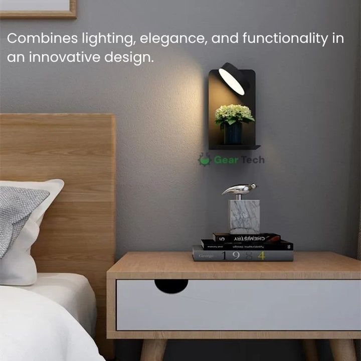 LED Wall Lamp with Shelf