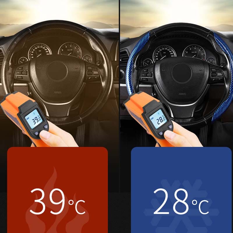 Kalsten | Universal Laser Carbon Fiber Pattern Steering Wheel Cover