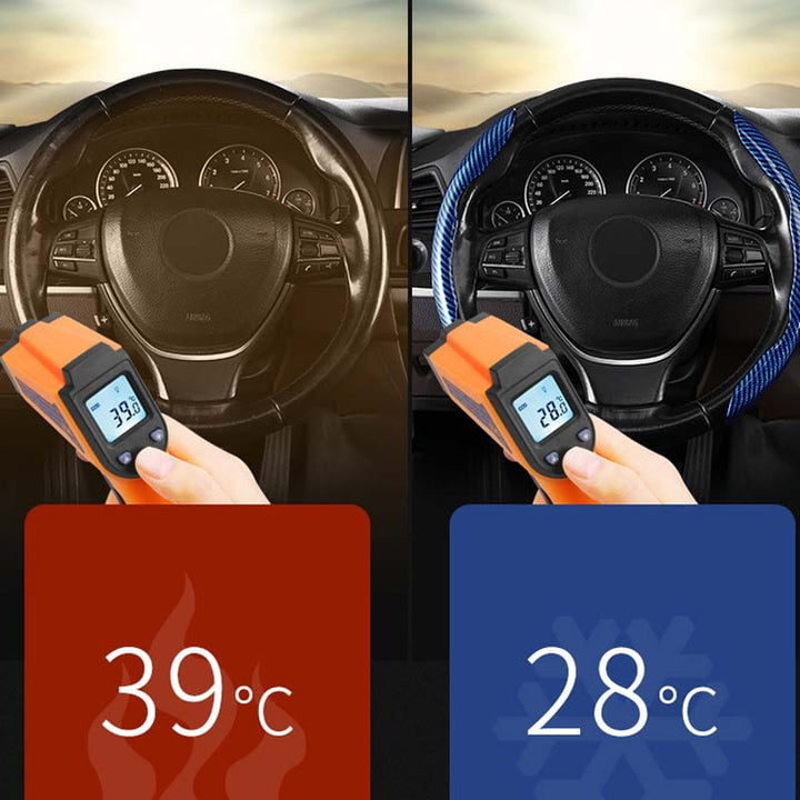 Kalsten | Universal Laser Carbon Fiber Pattern Steering Wheel Cover