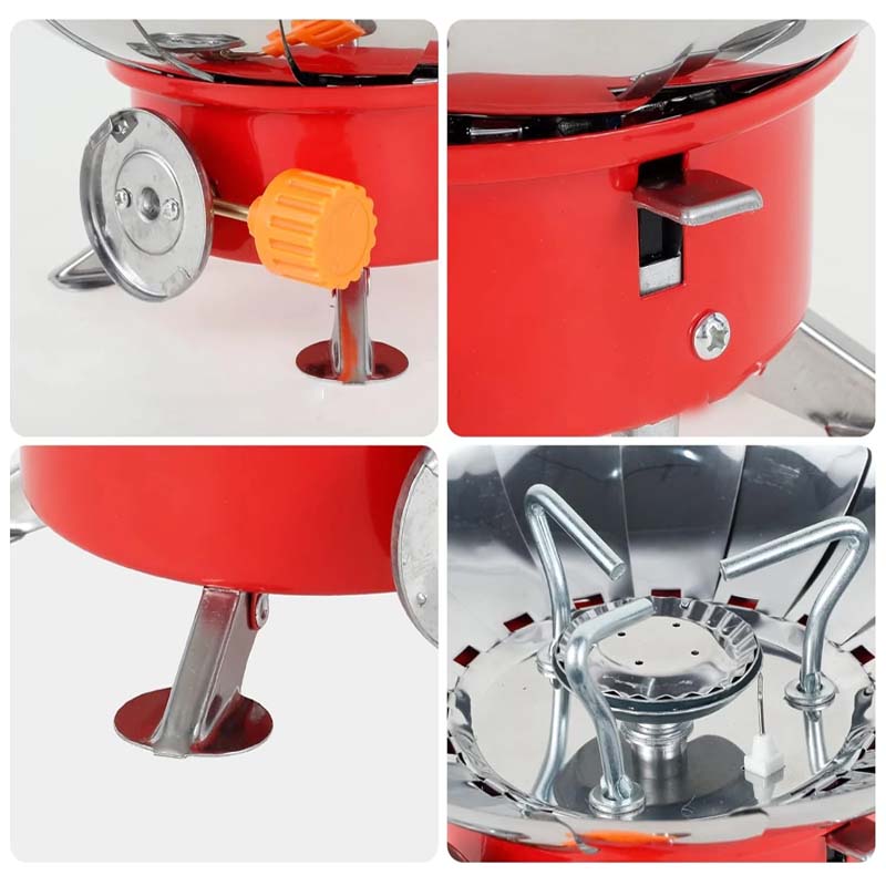 Skanto | Portable Stainless Steel Gas Stove for Outdoor Camping