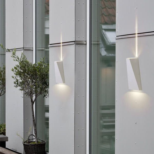 Simple Trapezoidal Outdoor Waterproof LED 2-Light Wall Sconce Lamp | Kalsten