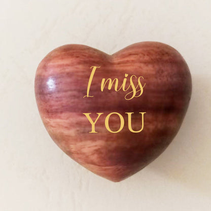 BowLift | Small Pocket Hug Wooden Heart Token