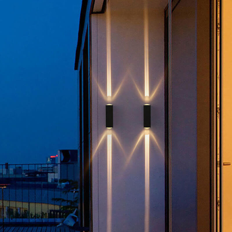Kalsten | Modern Waterproof LED Outdoor Wall Light | Rectangular Up/Down Aluminum Fixture