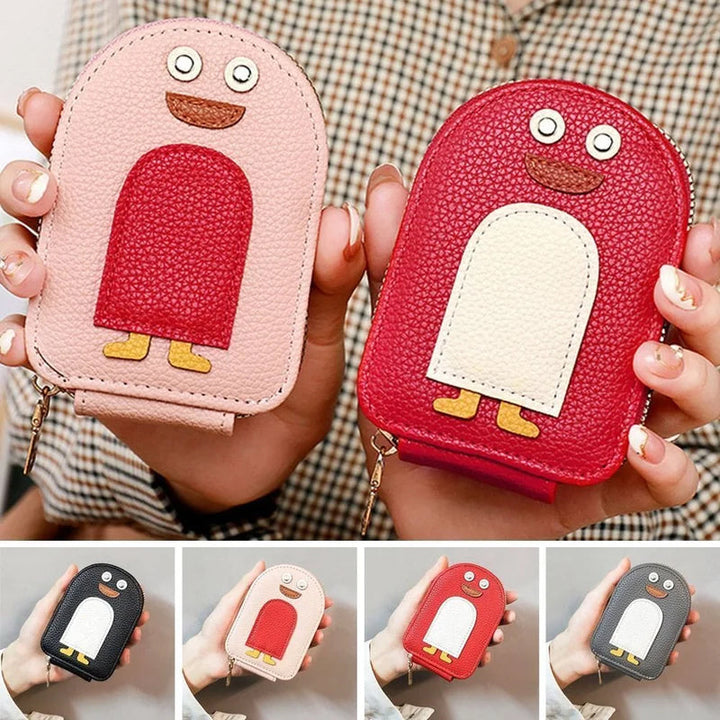 PU wallet for credit card and cute penguins | Kalsten