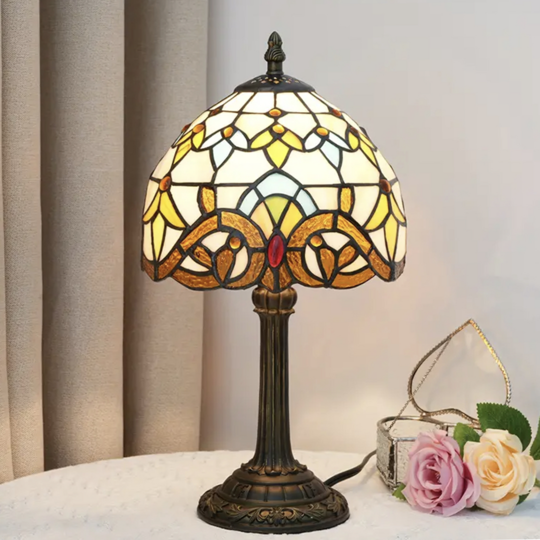 VerreMystique Tiffany Lamp – Timeless Stained Glass Table Lamp for Warm Ambient Lighting | Kalsten