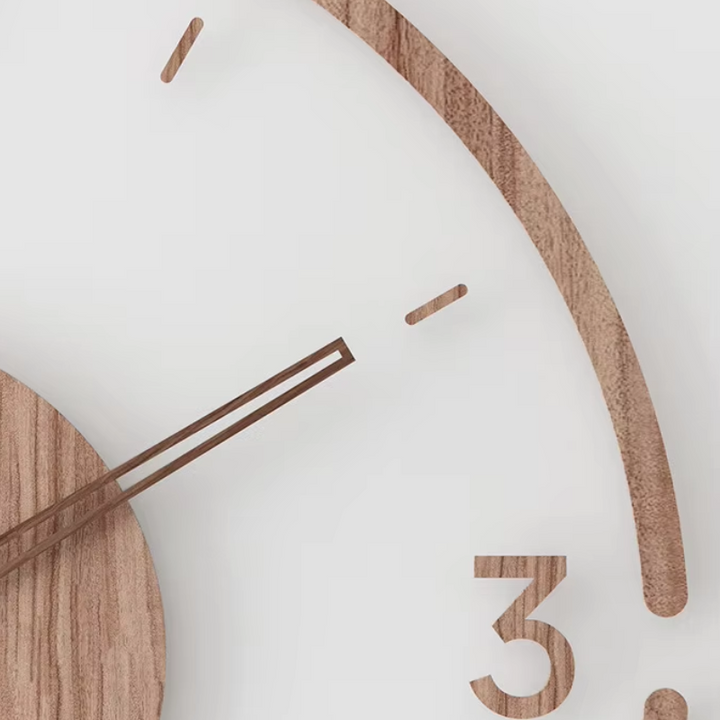 Minimalist Wooden Wall Clock