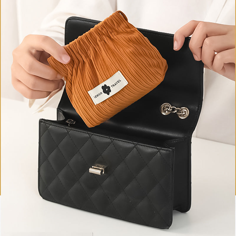 Corduroy elastic tie organizer | Kalsten