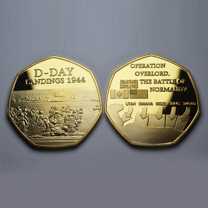 BowLift | D-DAY LANDINGS 1944 24ct Gold Commemorative Coin