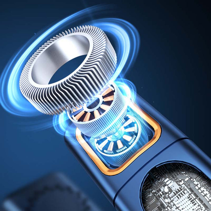 Blade-less hanging neck fan with digital display and light | Kalsten